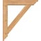 Ekena Millwork Traditional Traditional Smooth Bracket w/ Offset Brace, Western Red Cedar, 5 1/2"W x 26"D x 30"H BKT0604X26X30TRA01SWR - alternate 4